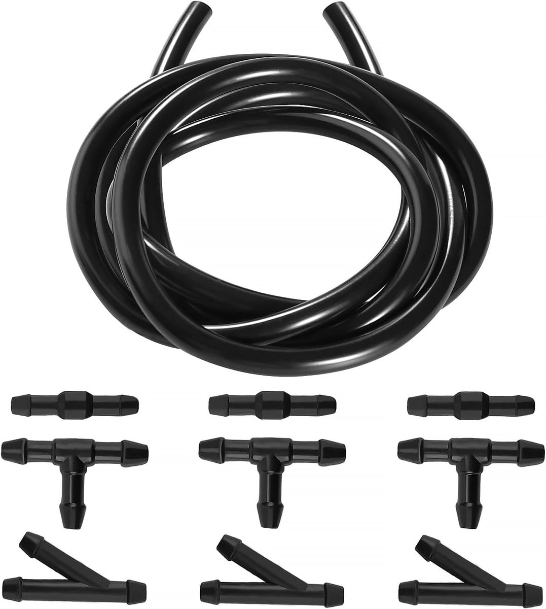 1 m Ice Cleaning Hose, with 9 Hose Connections, Universal Ice Cleaner, Spray Hose, for Connecting Car Water Pump and - ShopVlot