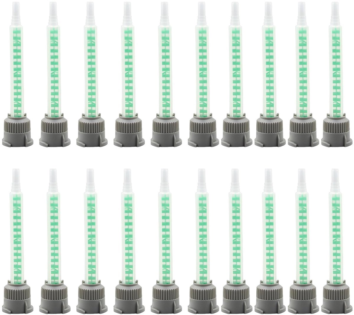 20 pieces static mixing set for 2K glue - 1:1 mixing nozzles for epoxy resin and plastic glue - ShopVlot