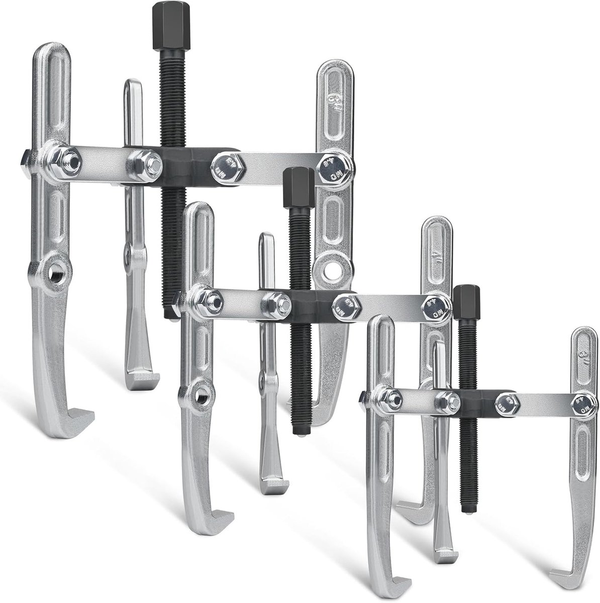 3-Piece Bearing Puller 100, 120, 150 mm, 2/3 Arm Outside/Inner Trigger Set 20-150 mm, Ball Bearing Puller, Adjustable - ShopVlot