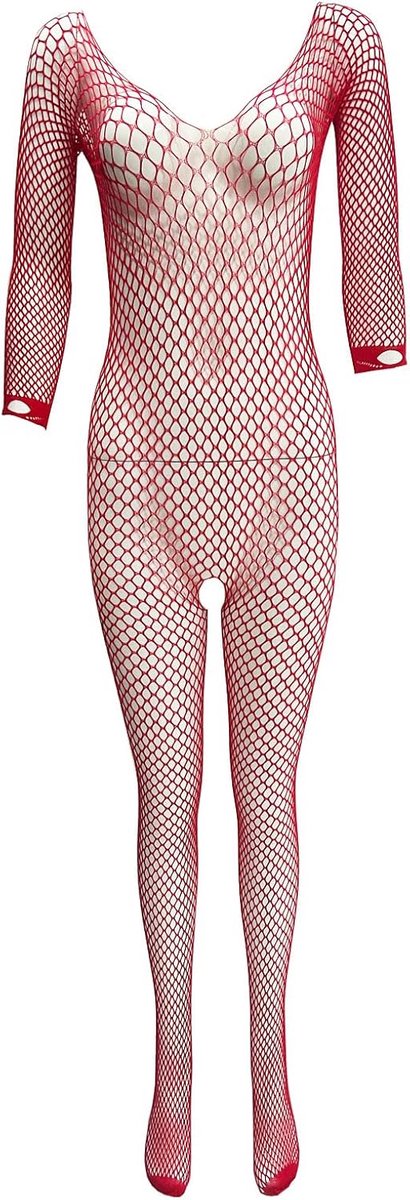 ZUYPSK Women's Net Body Ouvert Catsuit Transparent Bodystocking Full Body Suit Overalls with Fishnet Tights Open - ShopVlot