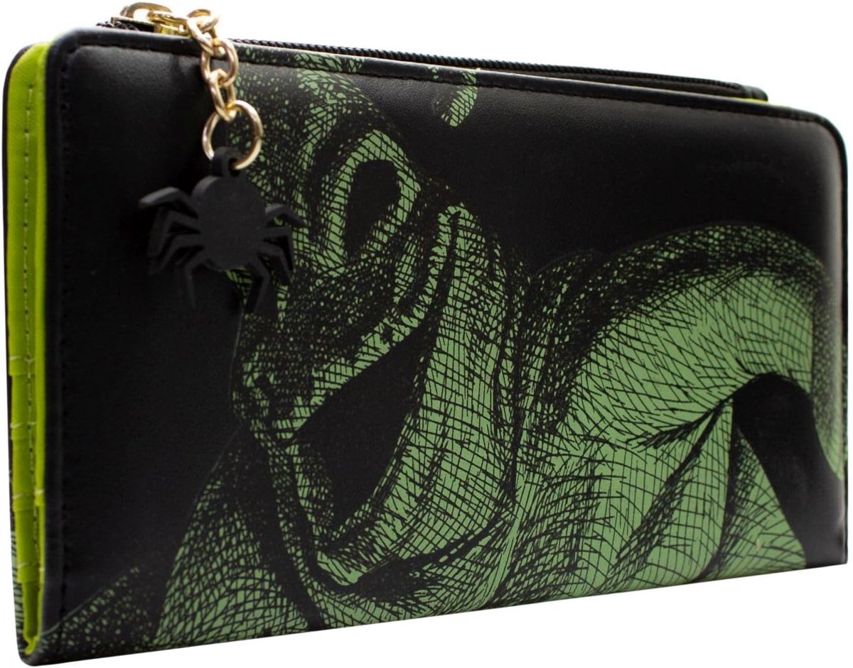 TNBC Oogie Boogie Nightmare Insect Bag Boogeyman Wallet/Purse Clutch Coin Pocket & Card Holder, Green, green, Casual - ShopVlot