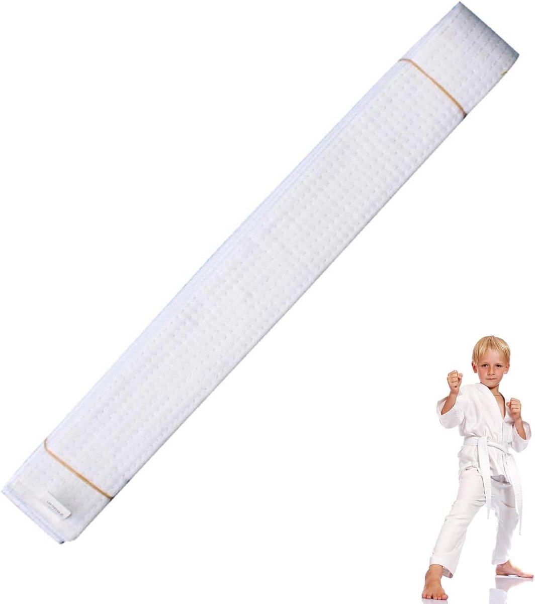 260CM Karate Belt Judo Belt White, White, A - ShopVlot