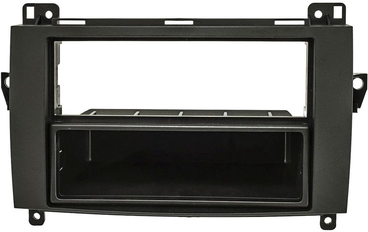 Radio-installatiekader voor Mercedes A/B/Sprinter/VW Crafter - zwart - vervang originele radio - ShopVlot