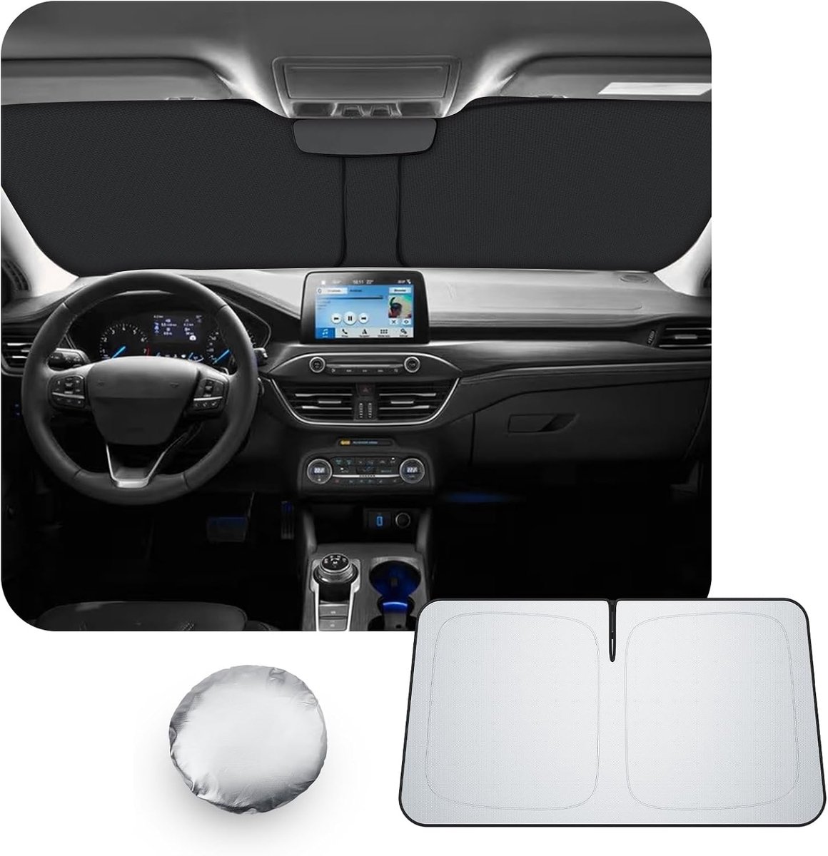 Zonnekap Ford Focus MK4 ST Line 2018-2026 - Upgrade - Bescherming interieur - Voorkomt schade en geur - ShopVlot