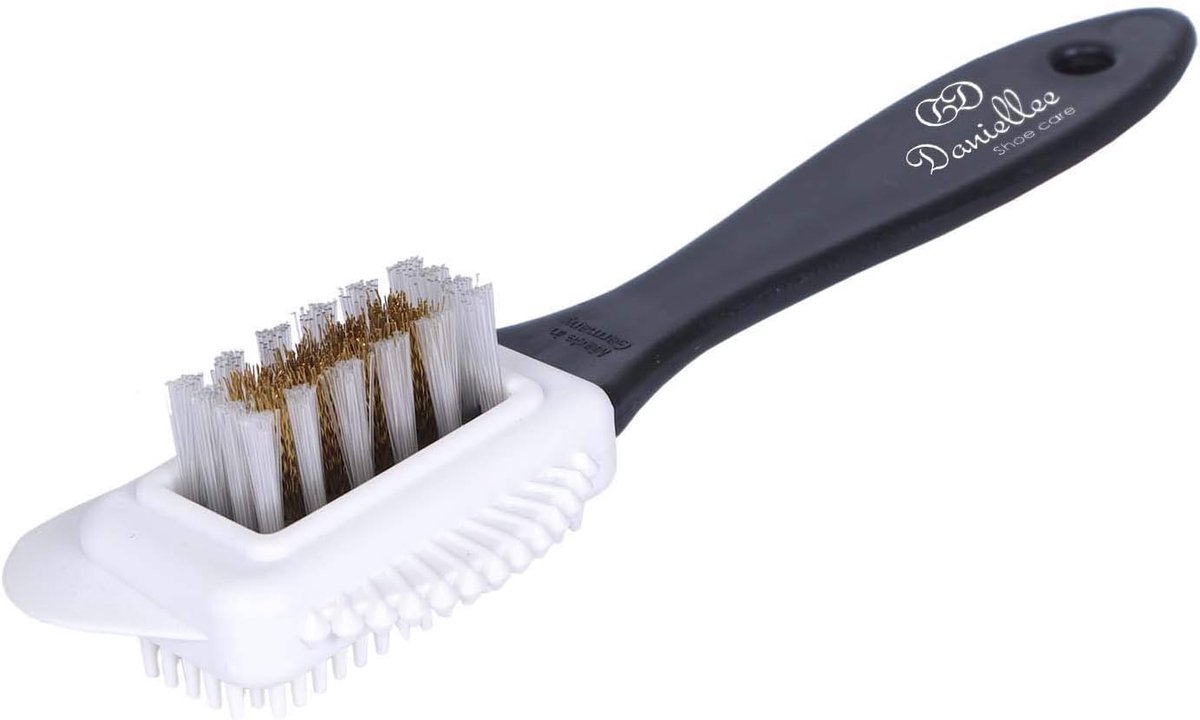 Schoenborstel voor Nubuck en Suède - Multifunctionele zachte rubber, nylon en messing borstel - ShopVlot