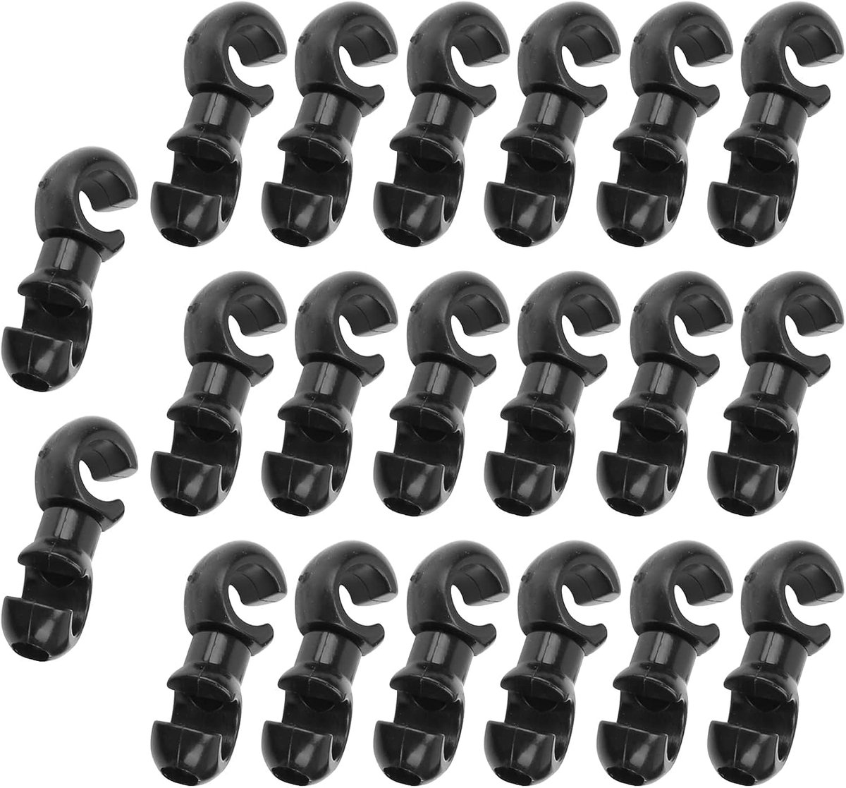 Fietsremkabelslanggeleider 20 stuks - S-stijl clips - Lichtgewicht en duurzaam - Beveiliging van remkabel - ShopVlot