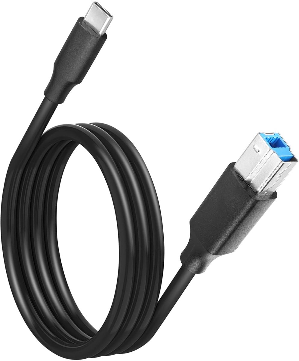USB C naar USB B 3.0 kabel 1m - Flexibele verbinding - Geschikt voor printers en harde schijven - ShopVlot