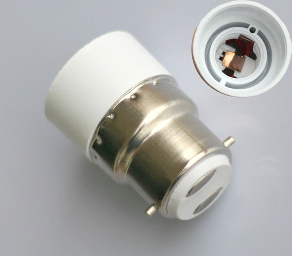Adapter B22 naar E14 - Halogeenlamp - Max. 250 V, 200 W - Ideaal voor lampen - ShopVlot