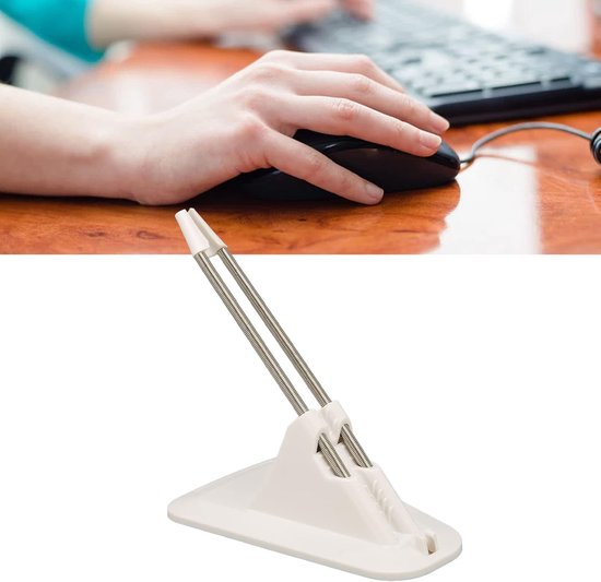 SnelShoppen - Gaming Mouse Bungee, Flexibele Muiskabel Beheer, Roestvrijstalen Muiskabelhouder Zwart voor Esports (Wit), Antislip en Duurzaam van snelshoppen — afbeelding 4