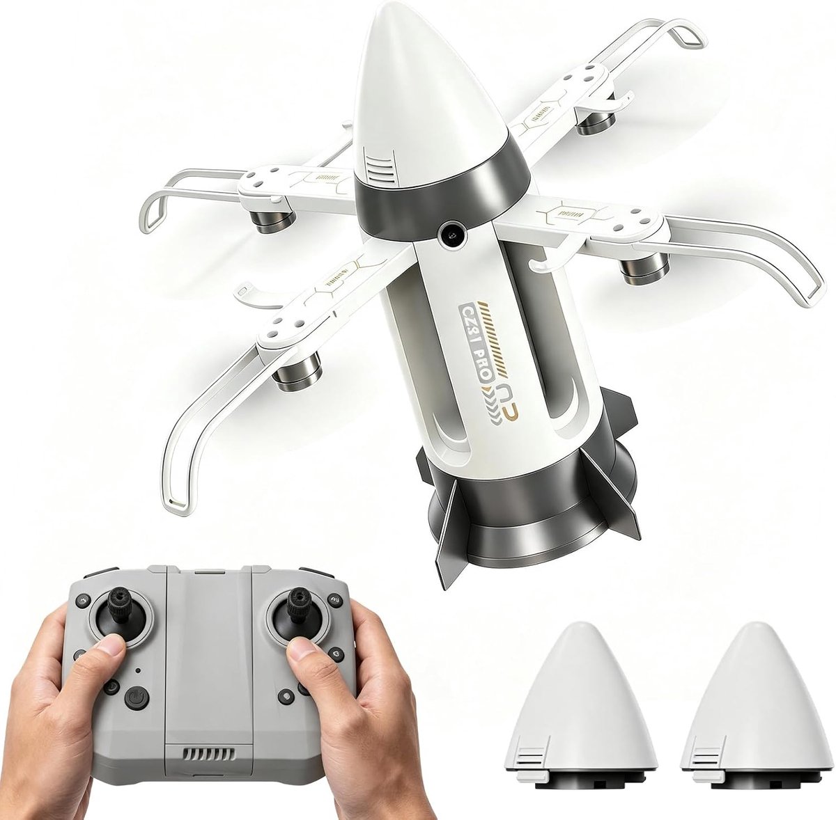 Vliegende raket met afstandsbediening - rookeffect en ledverlichting - oplaadbaar en USB - ShopVlot
