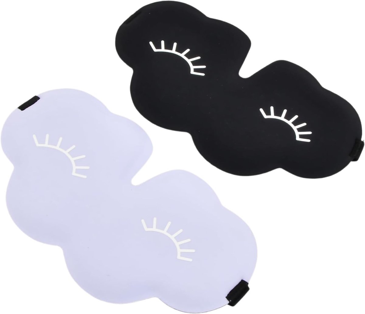 Slaapmasker set van 2 - Zacht verduisterend oogmasker - Voor rugslapers - Ideaal voor nachtrust en reizen - ShopVlot