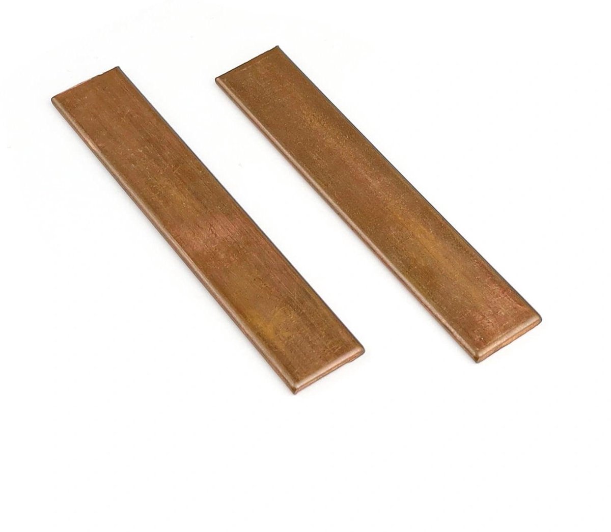 Koperplaat 105mm x 20mm x 3mm - hoge geleidbaarheid - duurzaam en bewerkbaar - ideaal voor elektrische toepassingen - ShopVlot