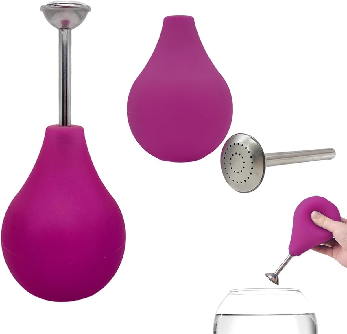 Sprinklerballen brauser 3,1 inch - watervernevelaar 225ml - nauwkeurige waterverdeling - ideaal voor nat vilten - ShopVlot