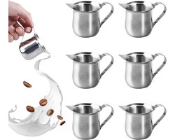 Melkkan van RVS 800 ml voor Espresso, Schuimkan voor Barista, Ideaal voor Melkschuim en Koffie