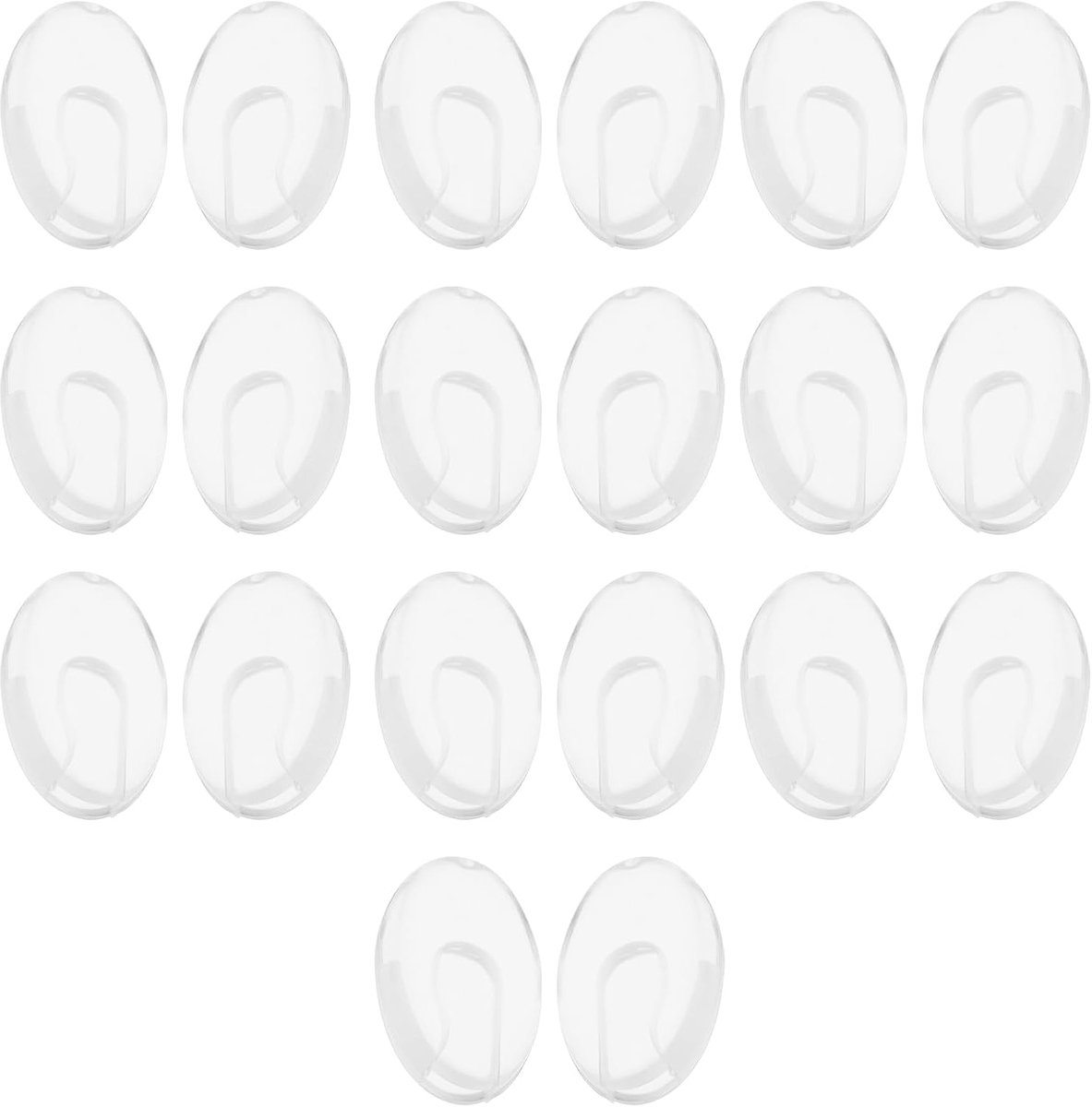 Neuspads vervanging 10 paar - silicone - geschikt voor rimless brillen - biedt comfort en zekerheid - ShopVlot