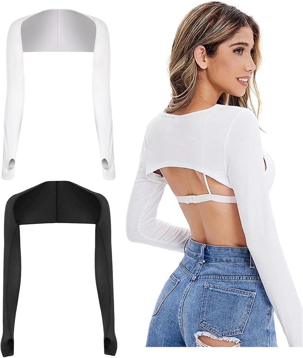 Cooling armsleeve met UV-bescherming - 2 stuks - vingeropening - ideaal voor zonnige dagen - ShopVlot