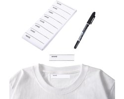 200 pcs clothing name tags name stamp, children's textile & 1 pen - ShopVlot
