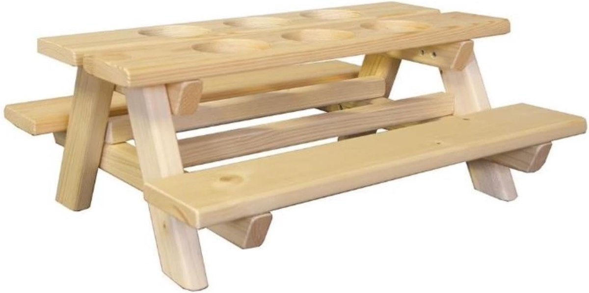 bierhouder picknicktafel - Flessenhouder 39x37x16,5cm - ShopVlot