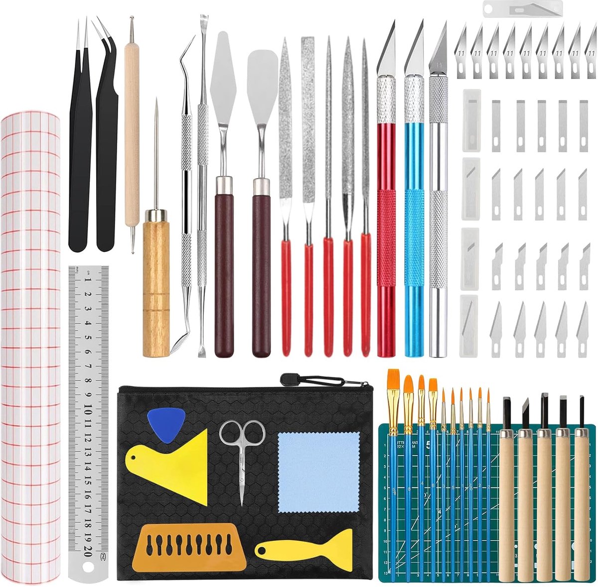 71 Pcs Plotter Accessories Transfer Film Plotter for Vinyl Plotters Accessories Scalpel Carving Craft Knife Vinyl - ShopVlot