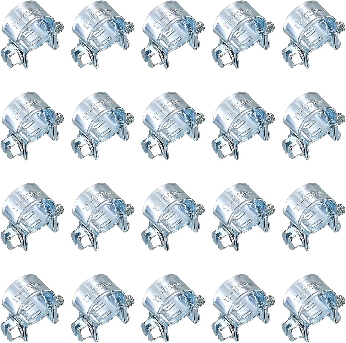 ywchaoshe 20Pcs Mini Hose Clamps, Adjustable Tube Clamps, Small Hose Clamps, Fuel Injection Joint Clamps for Mini Fuel - ShopVlot
