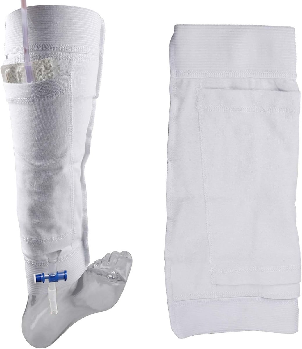 Catheter Leg Bag Holder Urine Bag Holder Stretch Catheter Urine Drainage Bag Calf Holder Incontinence Band Urinary - ShopVlot