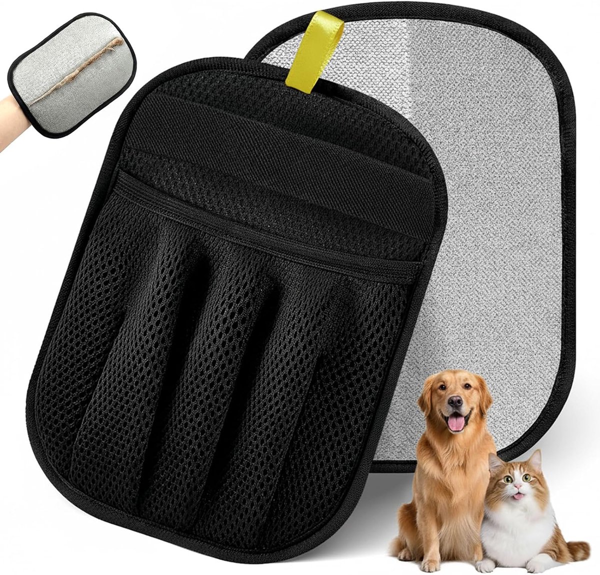 KU Coat Remover Glove, Coat Magnet Glove Antistatic - Reusable Double Sided Hair Remover for Clothing, Sofa, Car - ShopVlot