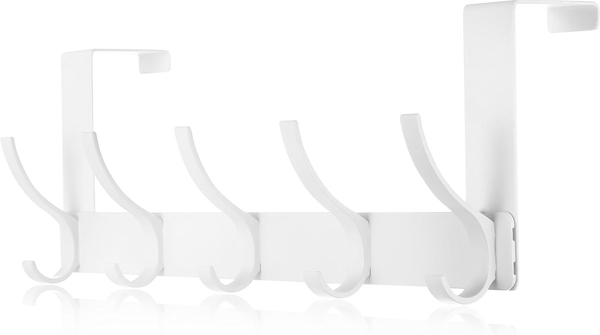 Over Door Hangers, Coat Hooks for Over Door Hanger, Coat Hook for Bedrooms Bathroom Towel Bag Clothes Hanging White - ShopVlot