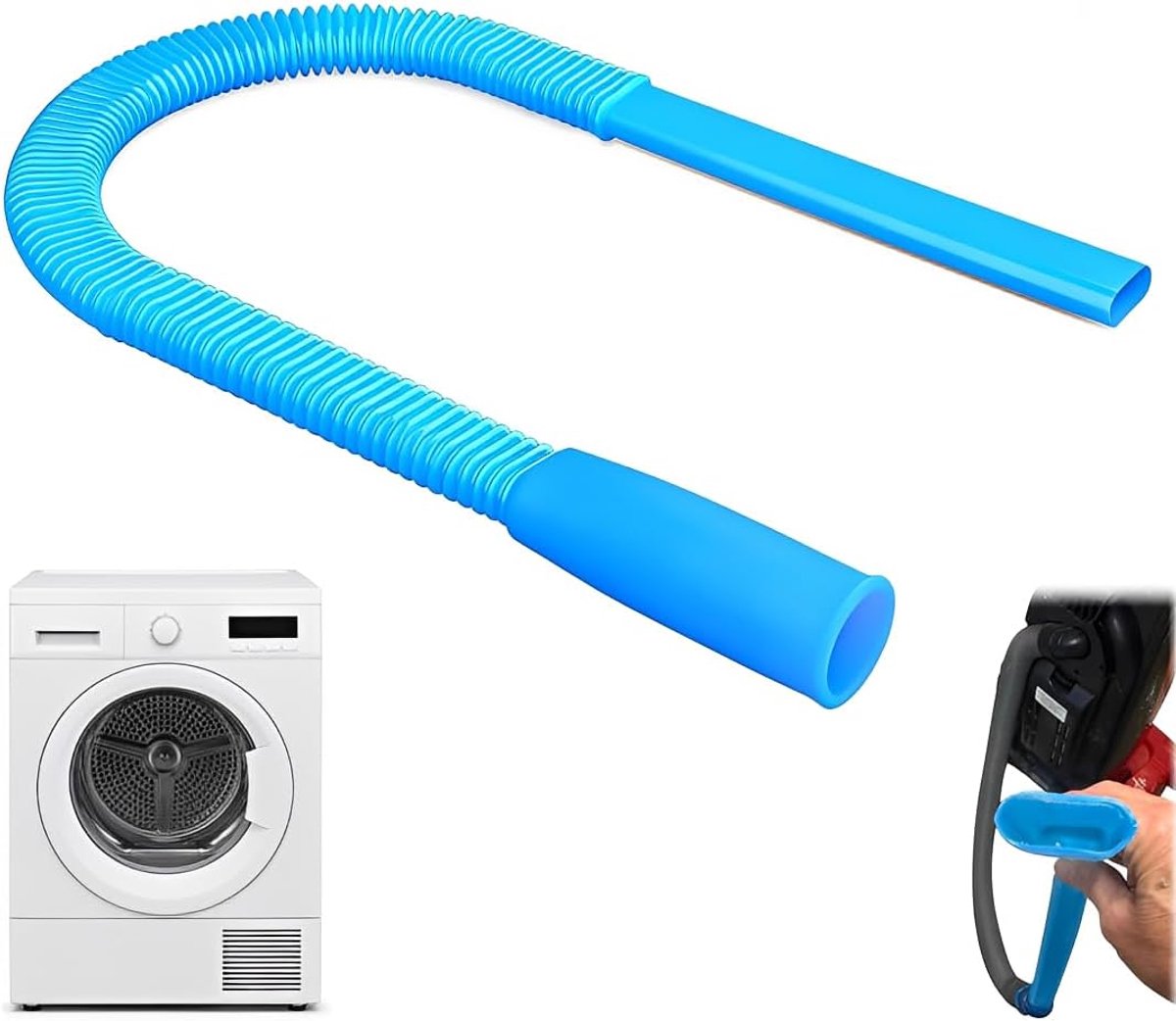 94 cm Drogerreinigingsset, Droger ventilatieslang reiniger, Draagbare stofzuigeropzetstuk slang pluizenverwijderaar - ShopVlot
