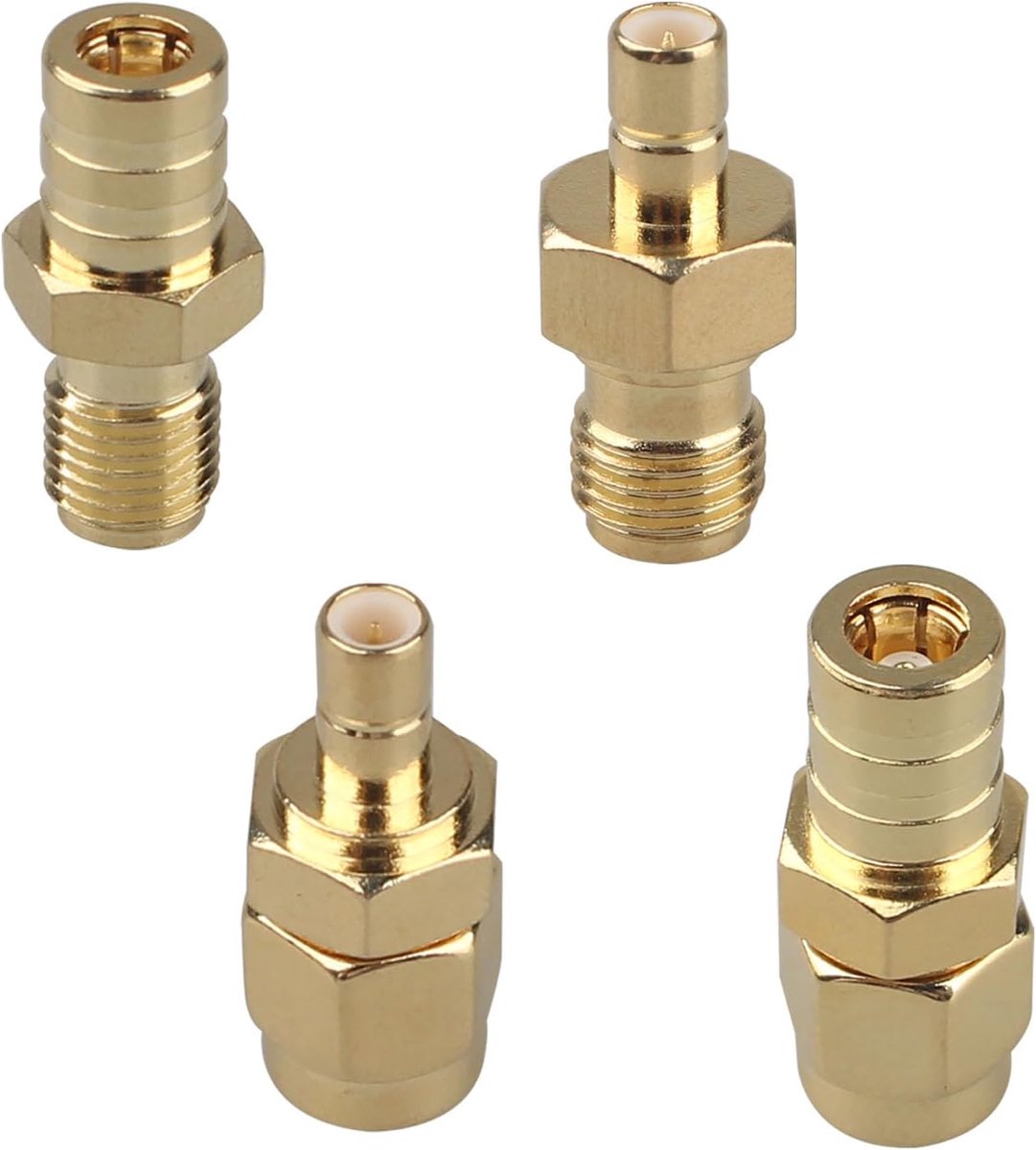 4PCS SMA to SMB Adapter Kit SMA SMB Male Female RF Coaxial Connector Compatible with Radio Transceivers Wireless - ShopVlot