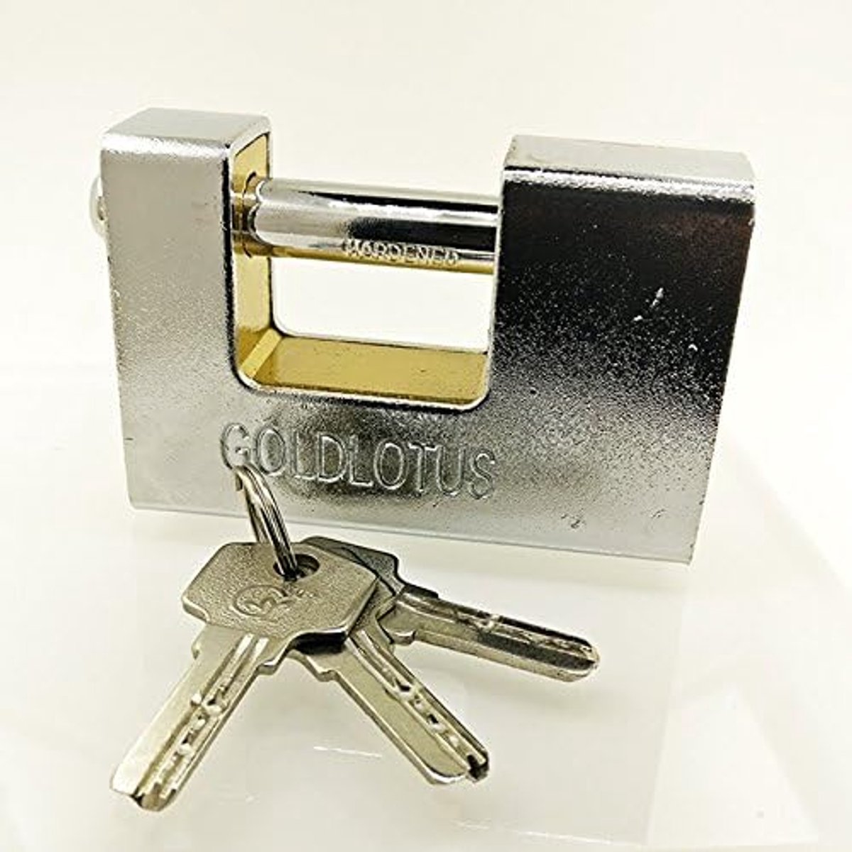 Hardened Steel Padlock, 90mm, 3-Key Port - ShopVlot