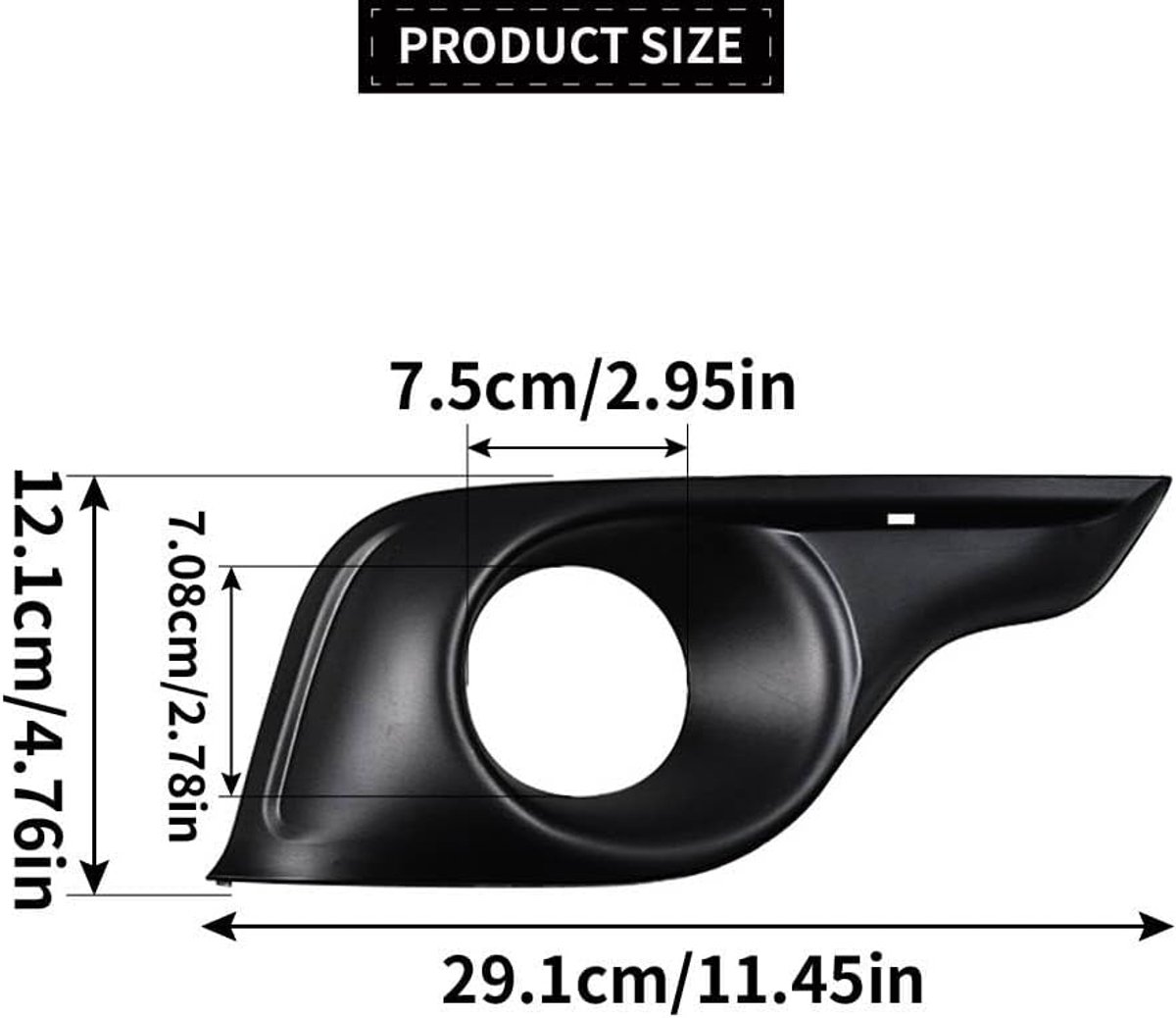 Afdekking voor zijlampen rechts compatibel met Citroen DS4 2011-2015 745375 7453.75 - ShopVlot
