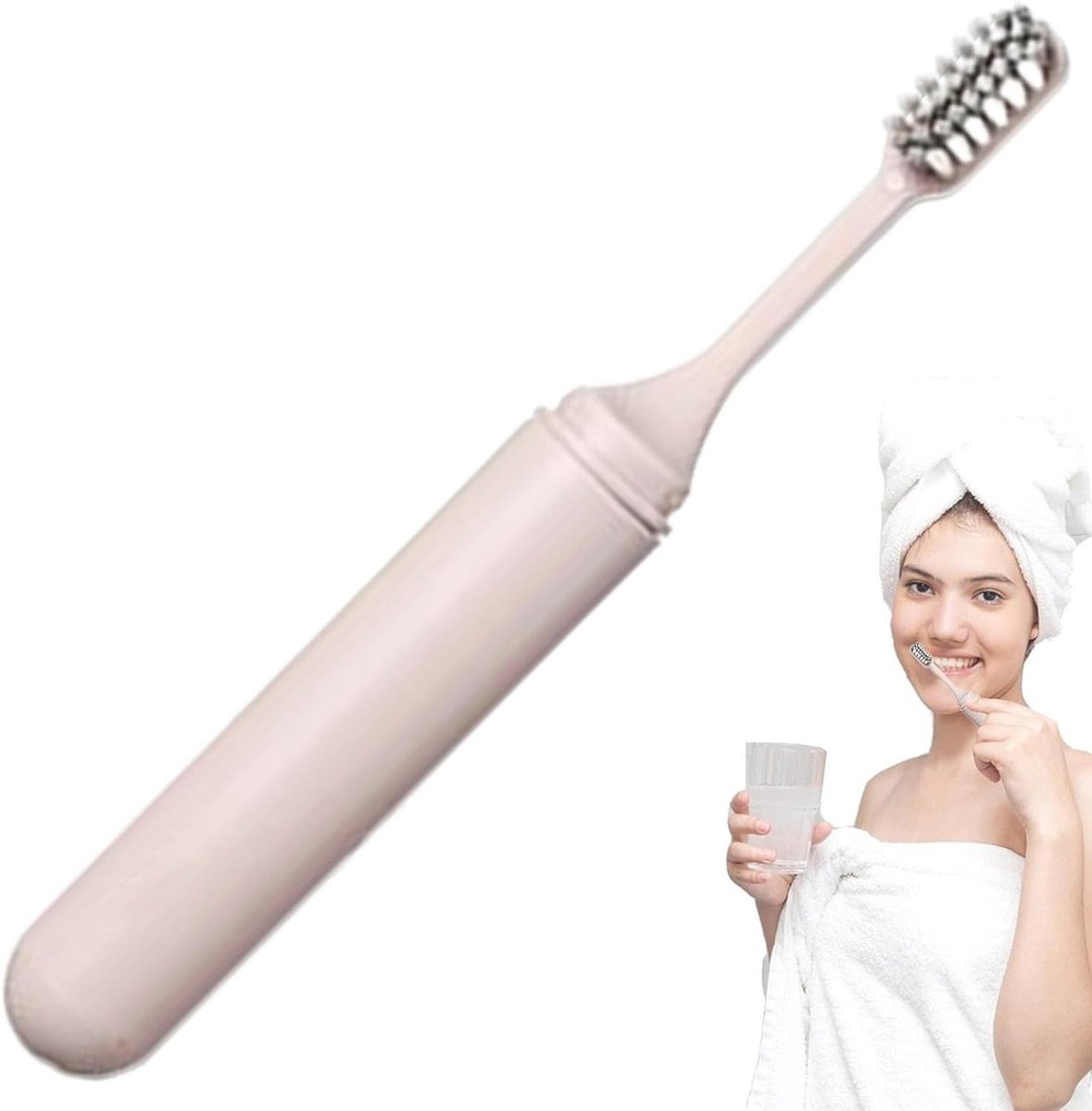 Opvouwbare Tandenborstel - Reistandenborstel Hygiëneborstel - Hygiëne Onderweg - Afneembaar Hoofd - 18 cm - null