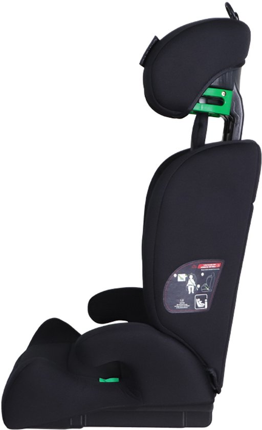 Cabino Nexus Autostoel – 100 tot 150 cm – Groep 2/3 – i-Size – Gordelbevestiging – Zwart — afbeelding 2