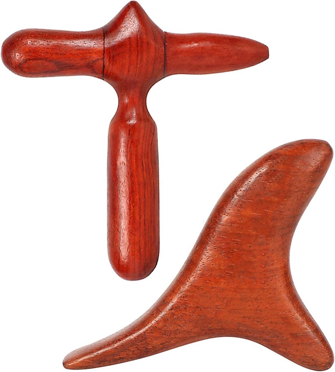wooden massager, 2 wooden massagers Delta wing massager Vietnamese fragrant wood deep tissue massage trigger point - ShopVlot