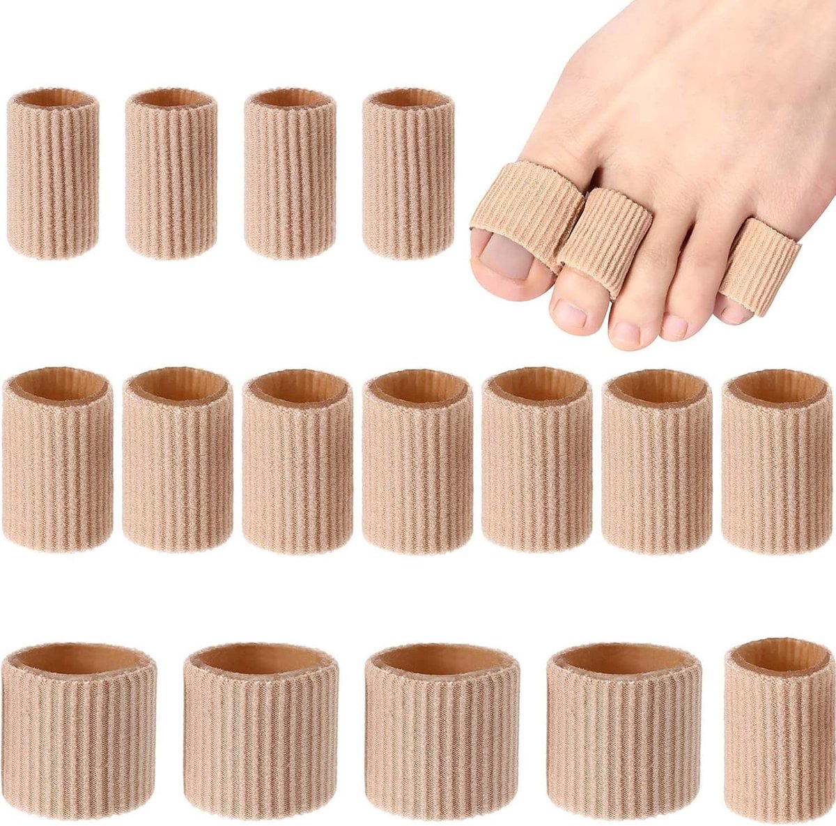 Zehen Kissen Tube Zehen Tube Ärmel Weiche Gel Mais Pad Protektors für Kissen Mais, Blasen, Schwielen Zehen und Finger - ShopVlot