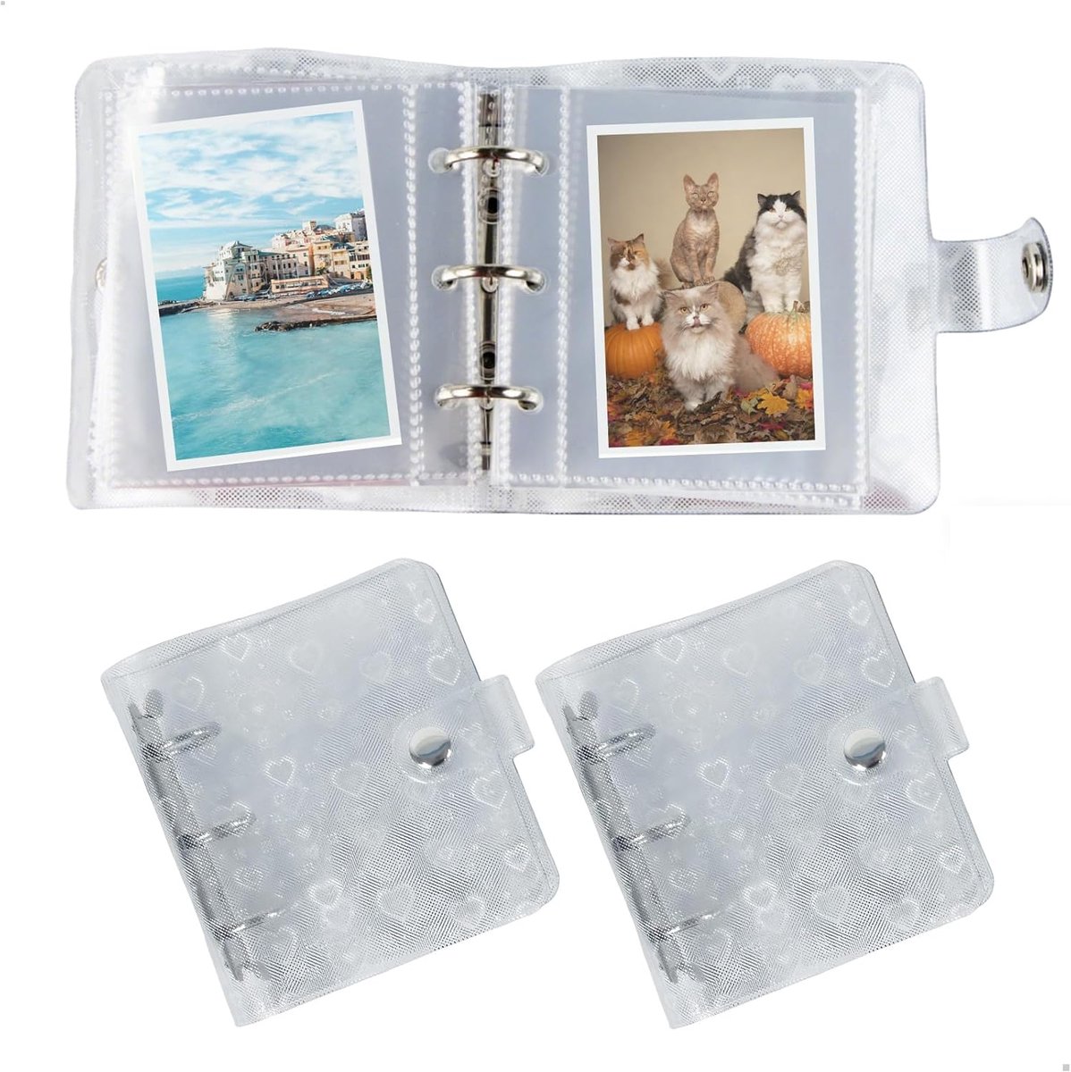 Fotoalbum A8 met 3-rings Kaartenmap - Sluiting met Gesp - Perfect voor K-Pop Trading Cards - ShopVlot