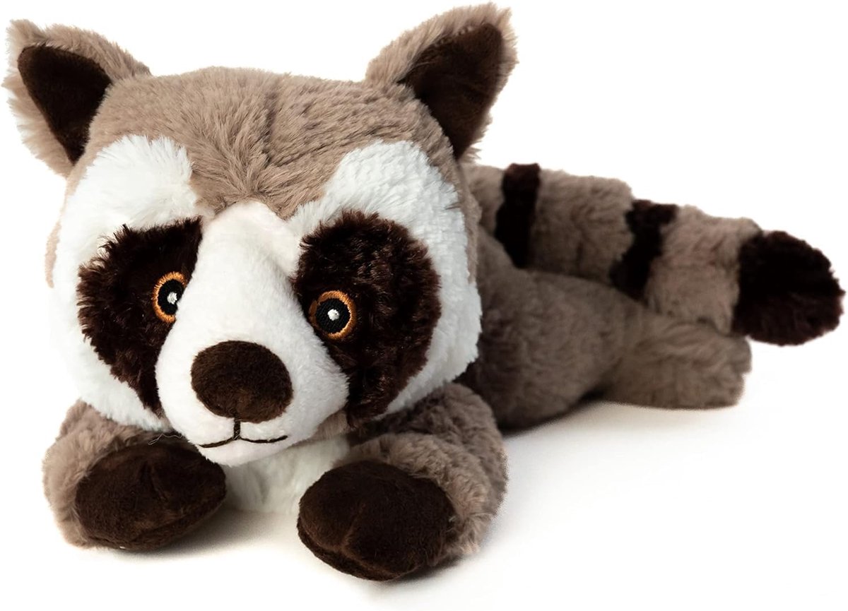 Warmteknuffel Raccoon 35 cm - Verwijderbare boekweitvulling - Geschikt voor magnetron en oven - ShopVlot