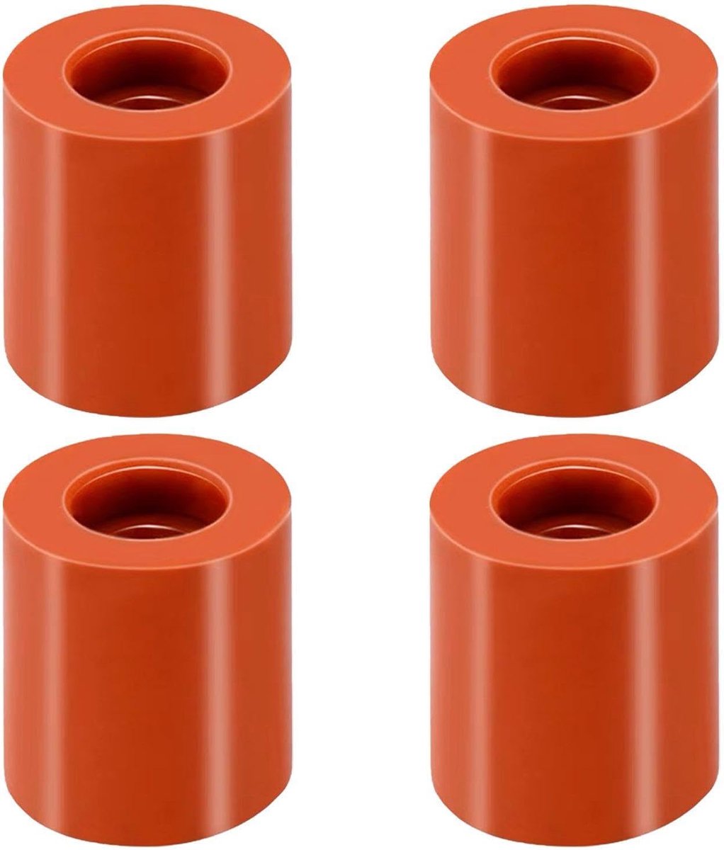 3D printer accessoires 4-pack - silicone onderdelen - hittebestendig - voor optimale printresultaten - ShopVlot