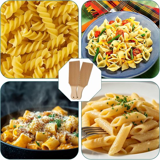 Gnocchi plank 24 x 6,6 cm - beukenhout - met groefpatroon - perfecte pasta-accessoire voor thuis - ShopVlot — afbeelding 5