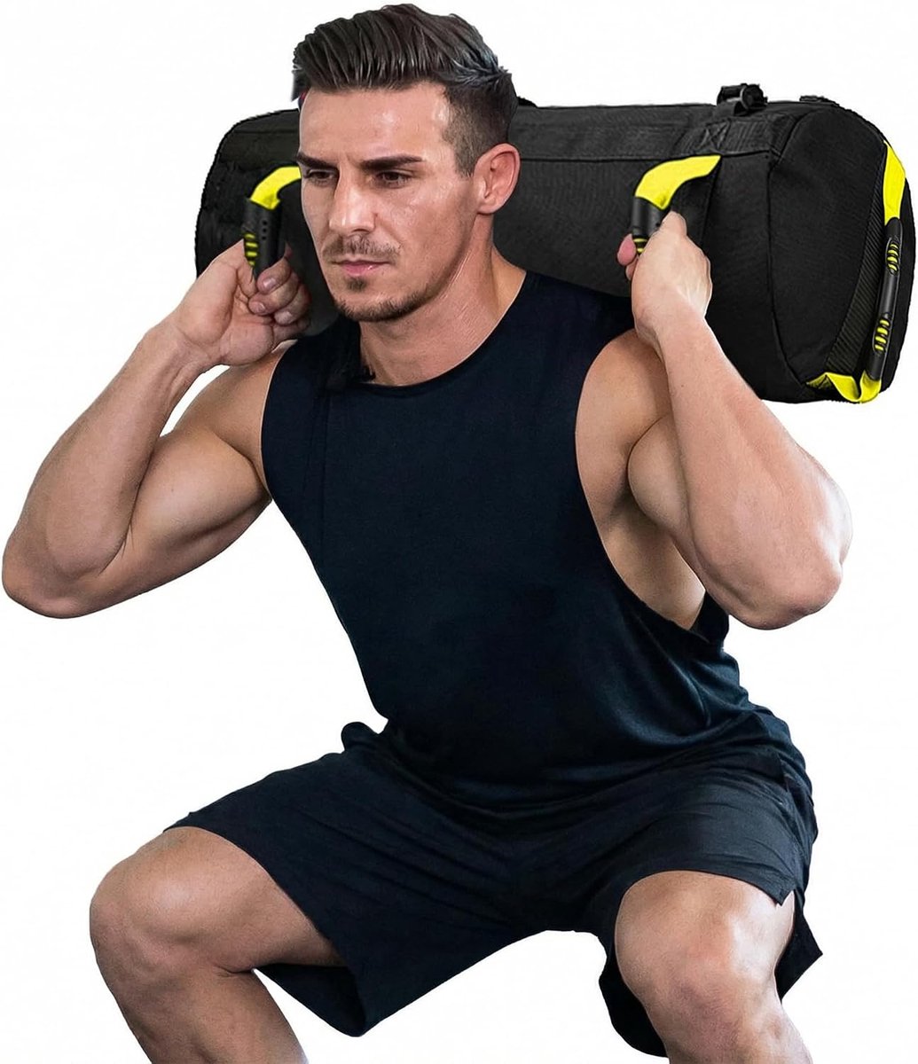 Gewichtszak voor fitness - verstelbare power bag - 6 handgrepen - ideaal voor krachttraining - ShopVlot