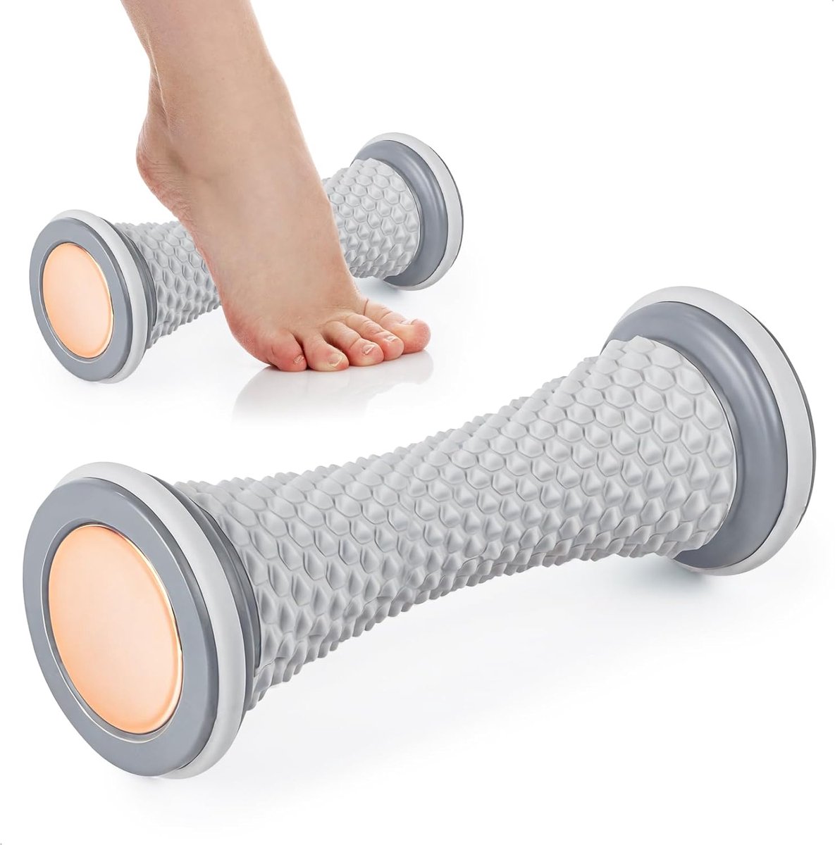 Massage roller - draagbaar en veelzijdig - grijs - perfecte ontspanning voor voeten en benen - ShopVlot