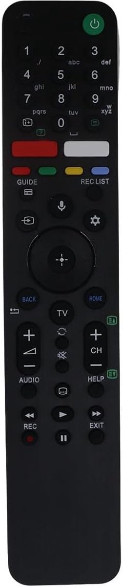 Vervangende afstandsbediening voor Bravia TV - infrarood - gebruiksvriendelijke knoppen - eenvoudig te vervangen - ShopVlot