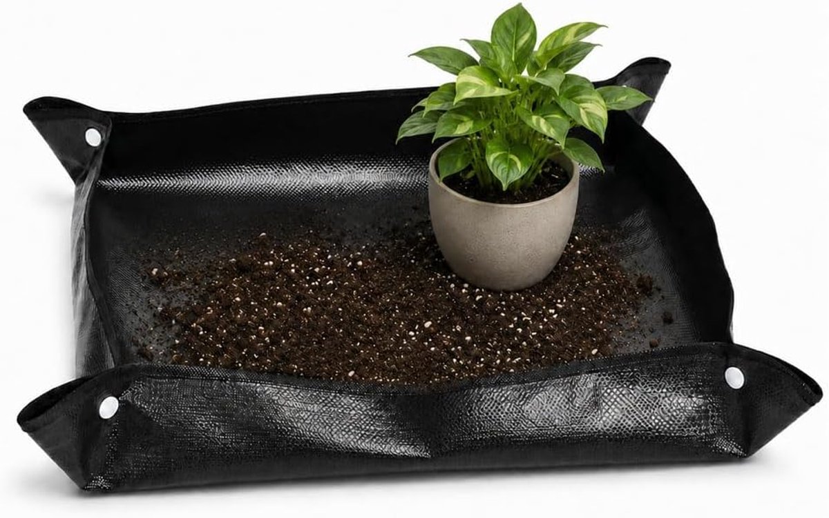 Plantenbakmat 150 x 100 cm - waterdicht - opvouwbaar - ideaal voor verplanten - ShopVlot