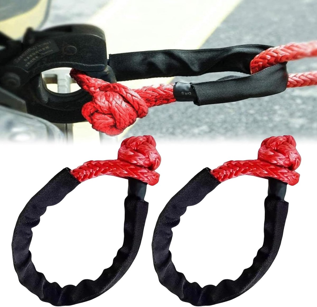 Zachte Beugels Set van 2 - Draagbare Zachte Beugel - 17T Breukweerstand - Ideaal voor Offroad Touwen - ShopVlot