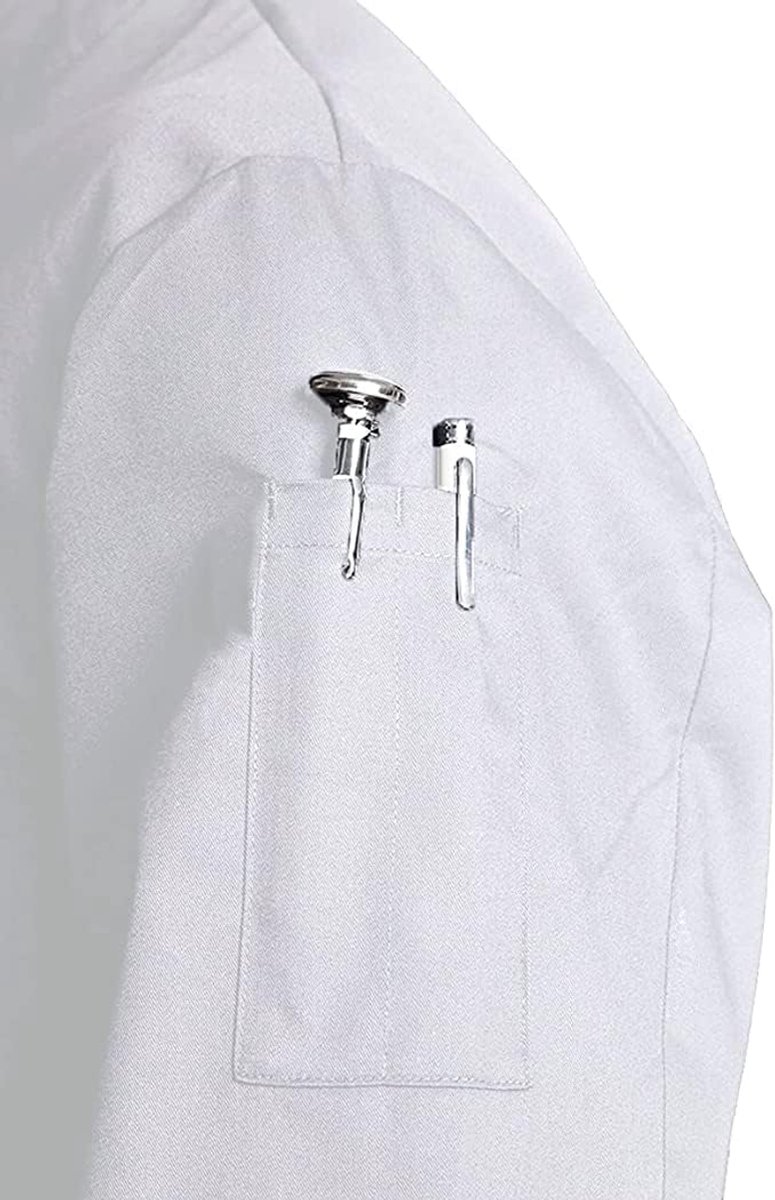 Chef Jacket Unisex 4XL - Zwart en Wit - Professionele Kookkleding - Ideaal voor Chefs - ShopVlot
