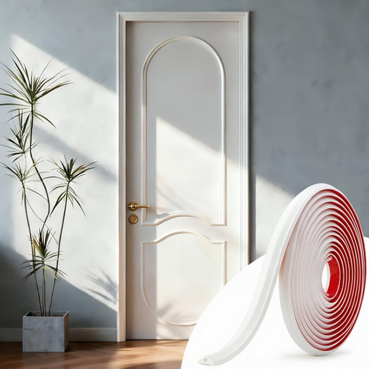 Stuclijsten muur 6,1 m - flexibel TPE - zelfklevend - eenvoudige wanddecoratie - ShopVlot