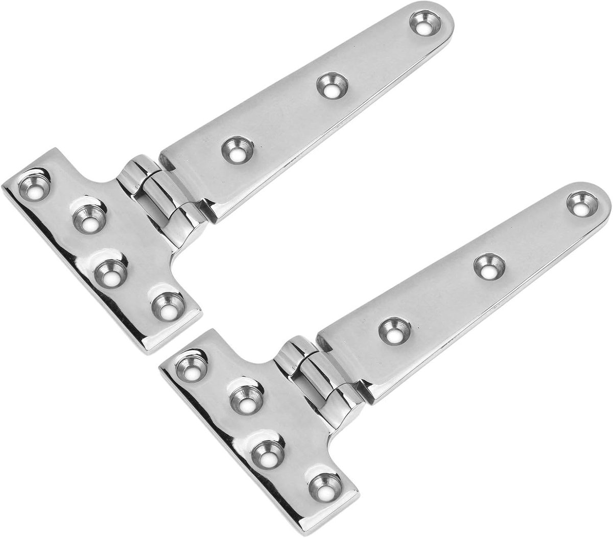 T-vormige scharnieren 152x76mm - 316 roestvrij staal - zwaar uitgevoerd - ideaal voor boten - ShopVlot