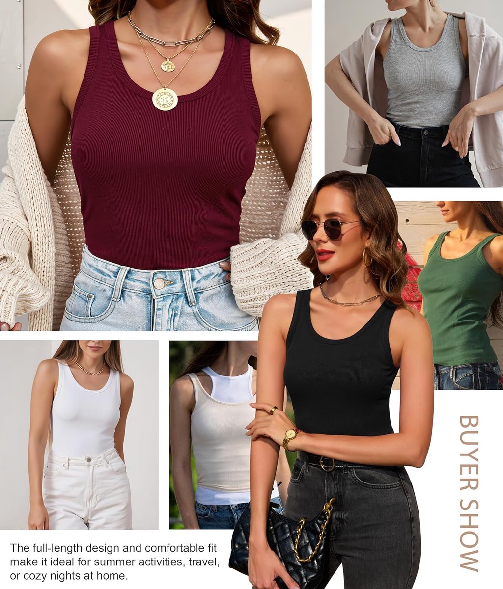 Tanktop dames ribbelstof - mouwloos - veelzijdig - perfect voor alledaags gebruik - ShopVlot