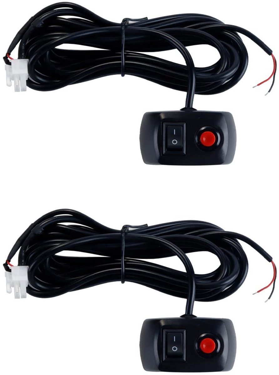 DC Moment Switch 12V/24V - Verlichte On/Off Schakelaar - Flash Pattern Controle - Geschikt voor Mistlampen - ShopVlot