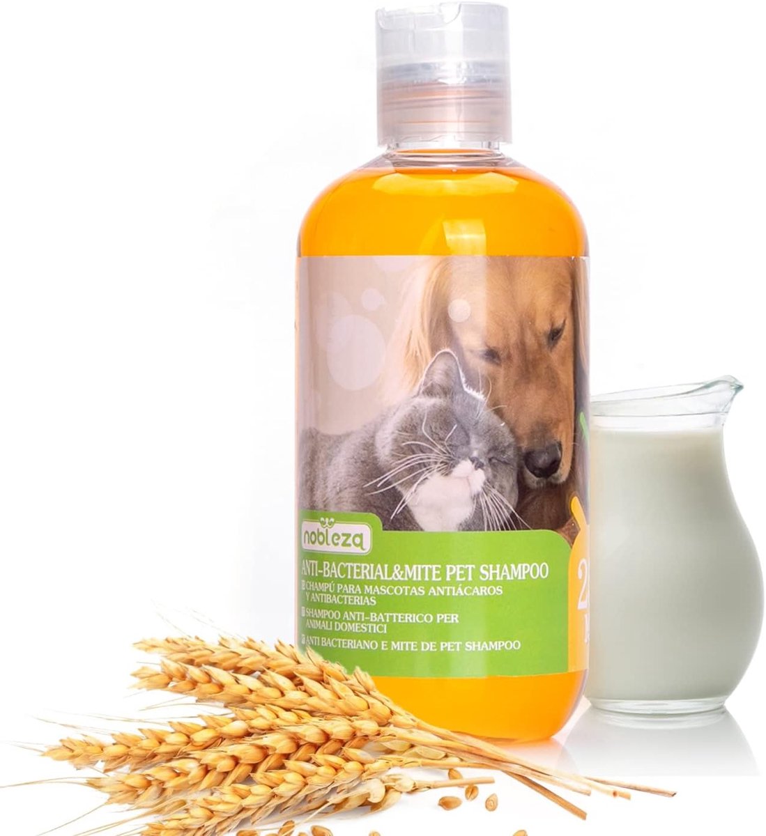 Hond en kat shampoo 250 ml - natuurlijke ingrediënten - voor gevoelige huid - biedt verlichting - ShopVlot